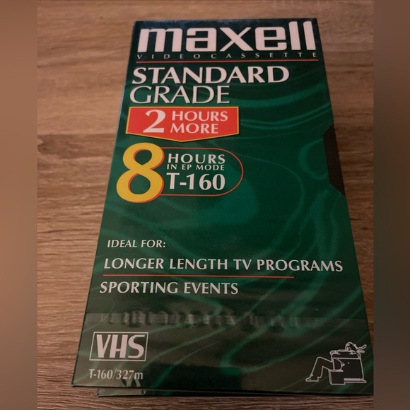 3 Maxell VHS Tapes-Standard Grade-new Still sealed Individually - Picture 3 of 5